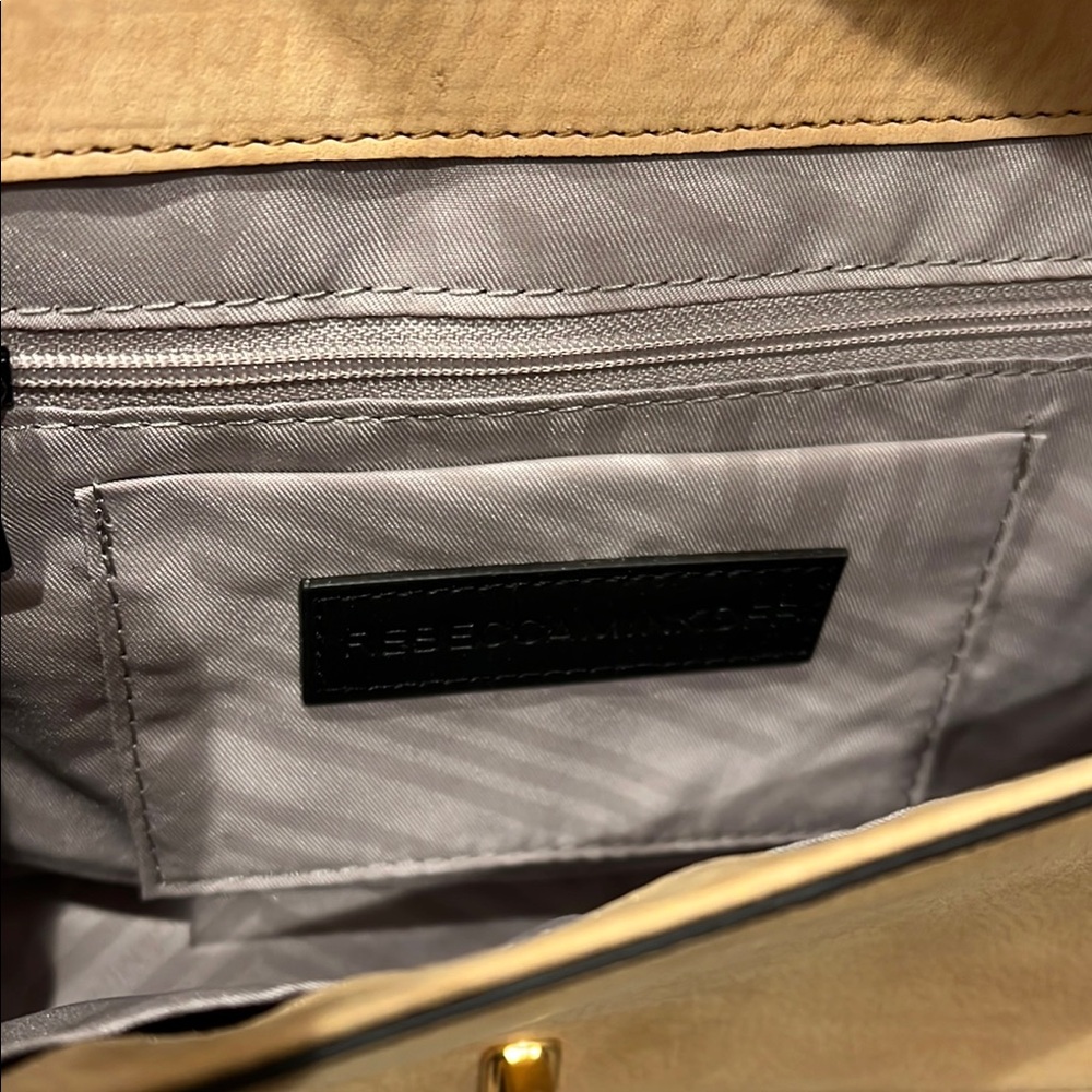 Rebecca Minkoff Love Crossbody Tan Quilted Shoulder Bag - Picture 3 of 5